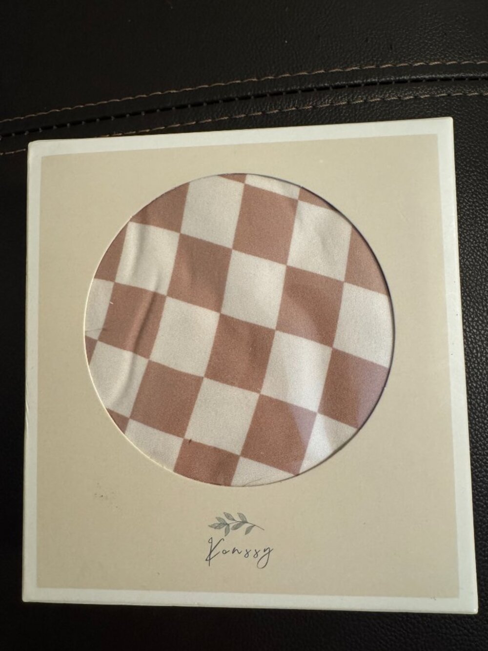 Konssy 2 Pack Nursing Pillow Cover (Moon, Coffee Checkered)